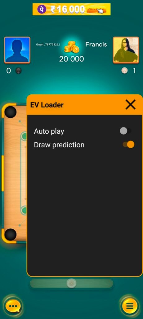 EV loader carrom pool